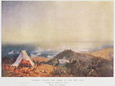 Attack of Algiers by Land and Sea by Jean Antoine Theodore Gudin
